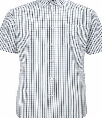 Bhs Green Grid Checked Soft Touch Shirt, Green