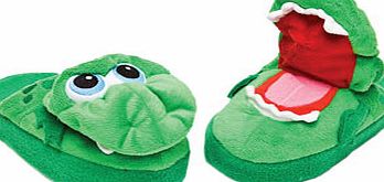 Bhs Green Growling Dragon Stompeez Slippers, green