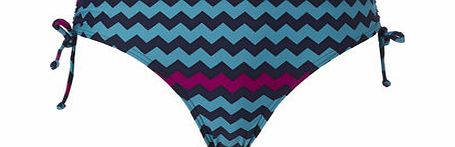 Bhs Green Multi Great Value Chevron Print Bikini