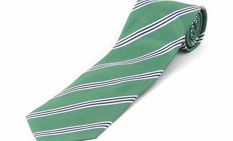 Bhs Green Navy and White Stripe Tie, Green BR66D01GNVY