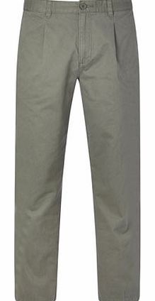 Green Pleat Front Chinos, Green BR58B01EGRN