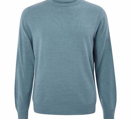 Bhs Green Supersoft Crew Neck Jumper, Green
