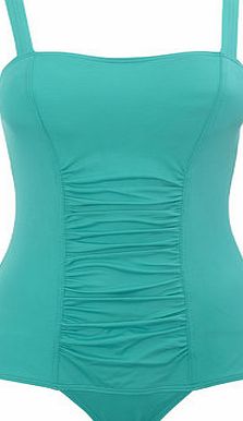 Bhs Green Tummy Control Swimsuit, Emerald Green