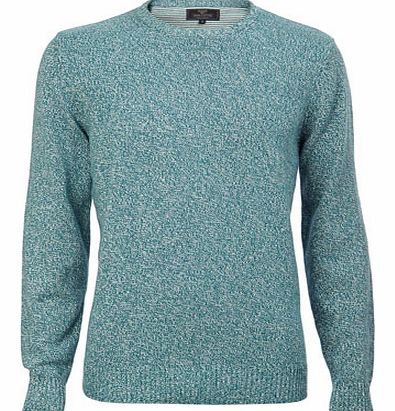 Green Twist Crew Neck Jumper, Blue BR53C04EGRN