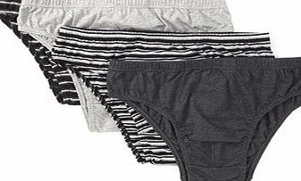 Bhs Grey 4 Pack Design Slips, Grey BR60S01FGRY