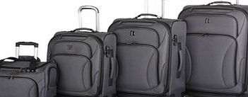 Bhs Grey 8 Wheel Premium Suitcase, grey 9105360870