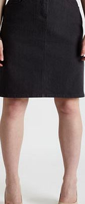Bhs Grey A-Line Denim Skirt, grey 879310870