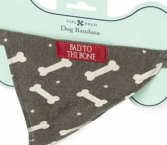 Bhs Grey bone print bandana, grey 8276000870