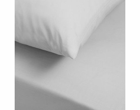 Bhs Grey brushed double fitted sheet, grey 1877500870