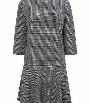 Bhs Grey Check Dropwaist Dress, grey 356380870