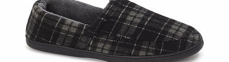 Bhs Grey Check Memory Foam Slippers, Grey BR62D04FGRY