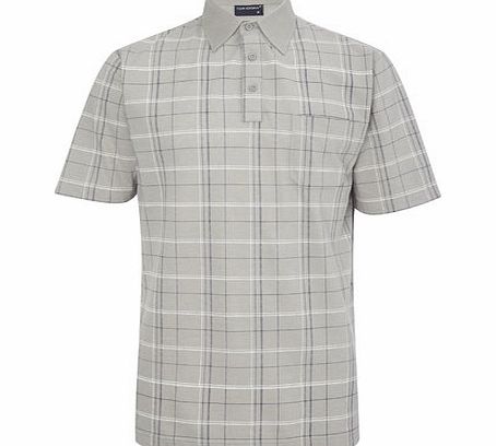 Bhs Grey Check Polo Shirt, Grey BR52T50GGRY