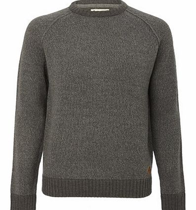 Grey Crew Neck Jumper, Grey BR53H04FGRY