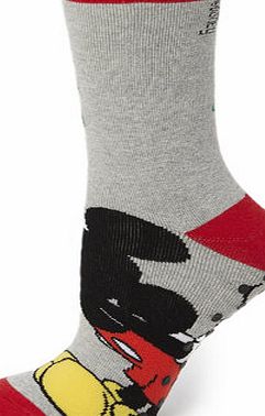 Bhs Grey Disney Minnie and Mickey Slipper Socks,