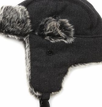 Bhs Grey Herringbone Trapper Hat, Grey BR63H29FGRY