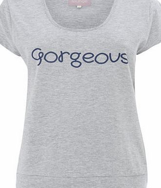 Bhs Grey Marl Gorgeous Pyjama Top, grey marl 733103941