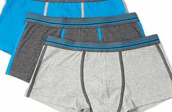 Bhs Grey Mix 3 Pack Stripe Hipsters, Grey BR60H02DGRY