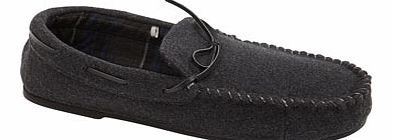 Bhs Grey Moccasin Slippers, Grey BR62F06EGRY