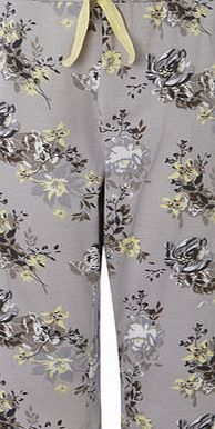 Bhs Grey Multi Floral Print Crop Pant, grey multi