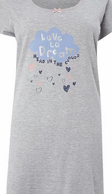 Bhs Grey Multi Love To Dream Sleep T, grey multi