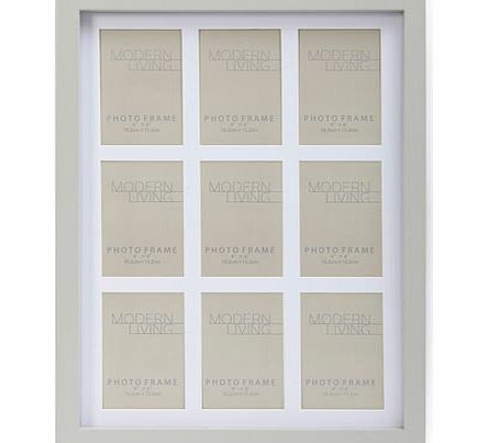 Bhs Grey nine aperture frame, grey 30919960870