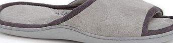 Bhs Grey Open Toe Contour Comfort Slippers, grey