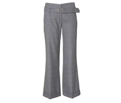 Grey oxford bag trouser