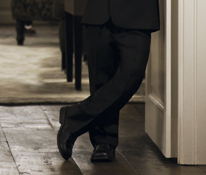 bhs Grey pinstripe trousers