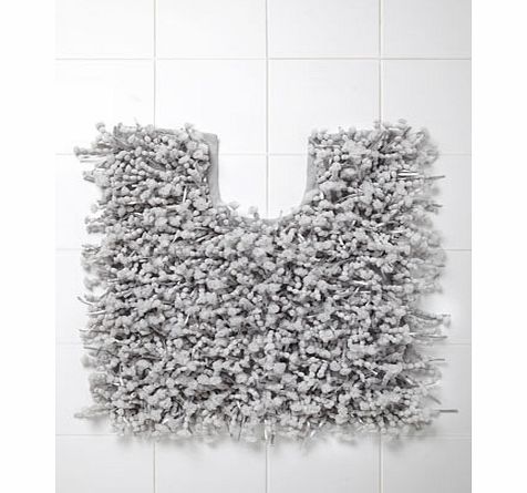 Grey Pom Pom Pedestal Mat, grey 1927380870