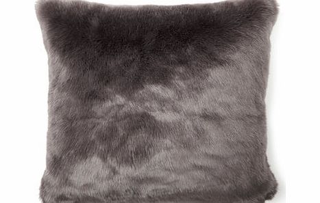 Bhs Grey Premium Faux Fur Cushion, grey 1856710870