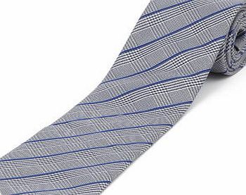 Bhs Grey Prince of Wales Checked Tie, Grey BR66D35GBLU