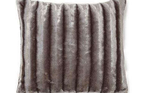Bhs Grey shiny faux fur cushion, grey 1842810870