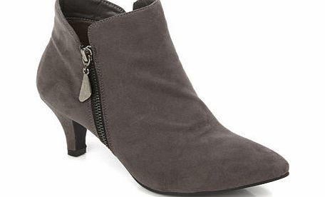 Bhs Grey Side Zip Shoe Boot, grey 2844260870