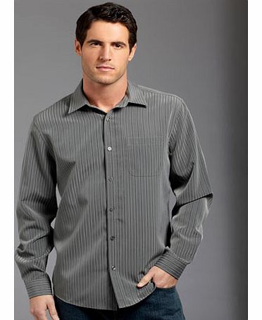 Grey Soft Touch Design Shirt, Grey BR51F02XGRY