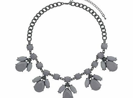 Bhs Grey Stone Statement Necklace, grey 12177410870