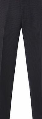 Bhs Grey Stripe Regular Fit Flat Front Trousers,