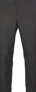 Bhs Grey Stripe Tailored Fit Flat Front Trousers,