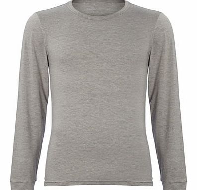 Bhs Grey Stripe Ultralayer Thermal Top, Grey