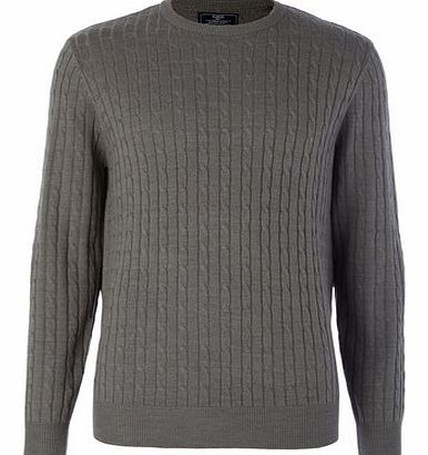 Grey Supersoft Cable Knit Jump, Grey BR53A03FGRY