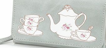 Bhs Grey Teacups Flower Purse, grey 3127010870