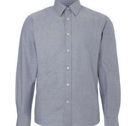 Bhs Grey Texture Slim Shirt, Grey BR66C18GGRY