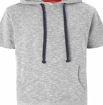 Bhs Grey Textured Hooded Top, Grey BR62T04GNVY