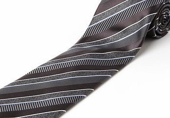 Bhs Grey Textured Stripe Tie, Grey BR66D28EGRY