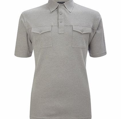 Bhs Grey Twin Pocket Polo Shirt, Grey BR52T51FGRY