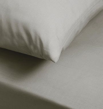 Bhs Grey Ultrasoft Fitted Sheet, grey 1893970870