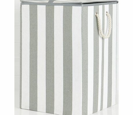 Bhs Grey/White Nautical Laundry Box, grey/white