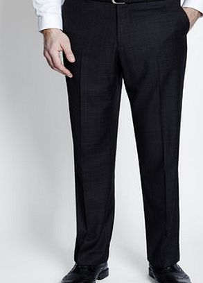 Bhs Grey Windowpane Check Trousers, Grey BR64R08FGRY