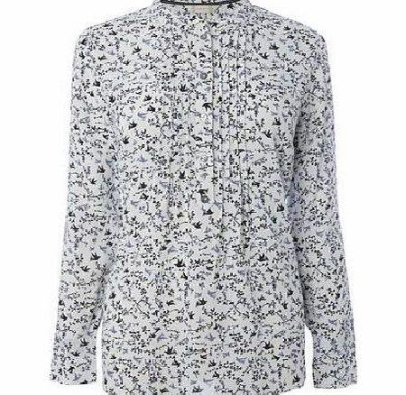 Bhs Grey Woodland Print Blouse, grey 3391550870