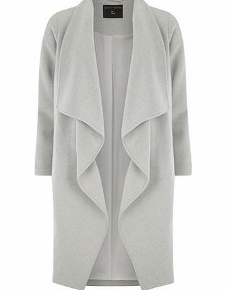 Bhs Grey Wool Waterfall Coat, grey 19129430870