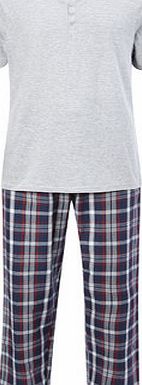 Bhs Grey Woven Cotton Pyjamas, Grey BR62P04FGRY